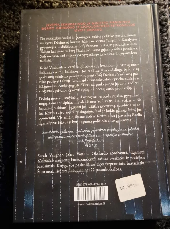 Skandalo anatomija - Sarah Vaughan, knyga 3