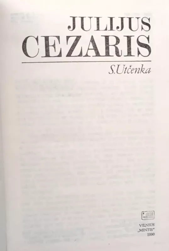 Julijus Cezaris - S. Utčenka, knyga 4