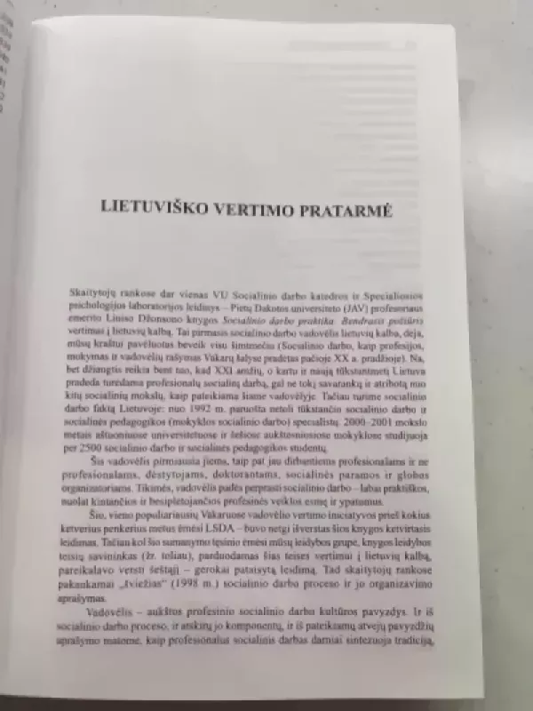 Socialinio darbo praktika - Autorių Kolektyvas, knyga 3