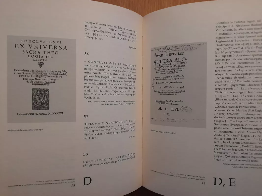 XV-XVI- a Lietuvos lotyniškų knygų sąrašas - Autorių Kolektyvas, knyga 4