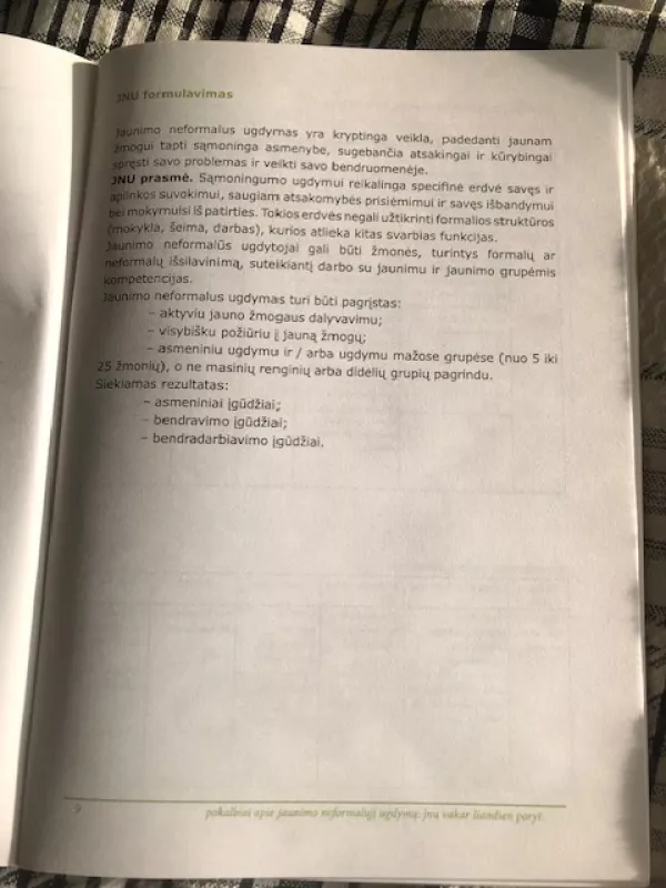 Pokalbiai apie jaunimo neformalųjį ugdymą: JNU vakar šiandien poryt - Jaunimo neformaliojo ugdymo asociacija , knyga 4