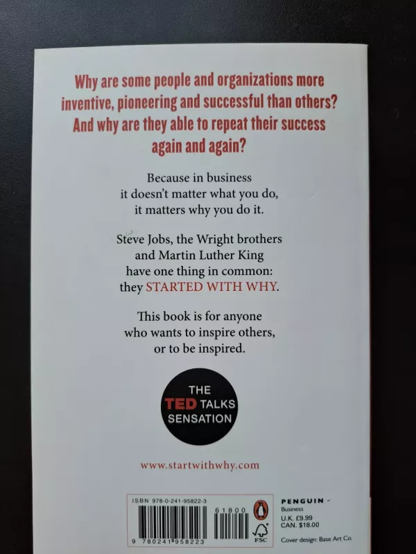 Start with why - Simon Sinek, knyga 3