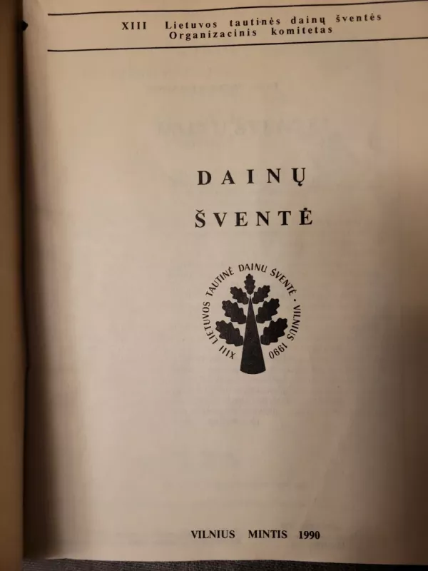 XIII Lietuvos tautinė dainų šventė 1990 - Vaidotas Karlonas, knyga 3