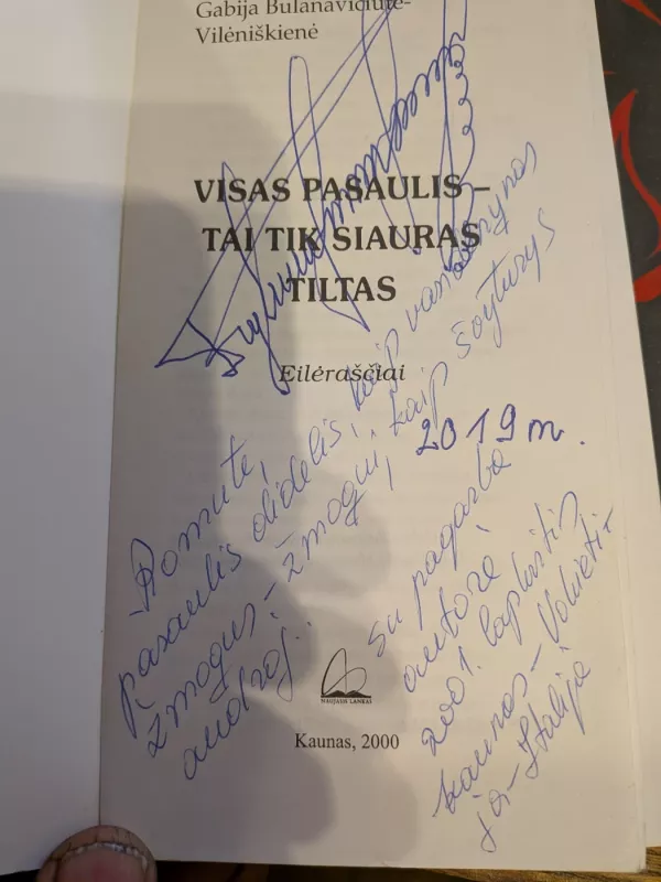 Visas pasaulis - tik siauras tiltas - Gabija Vileviškienė - Bulanavičiūtė, knyga 3