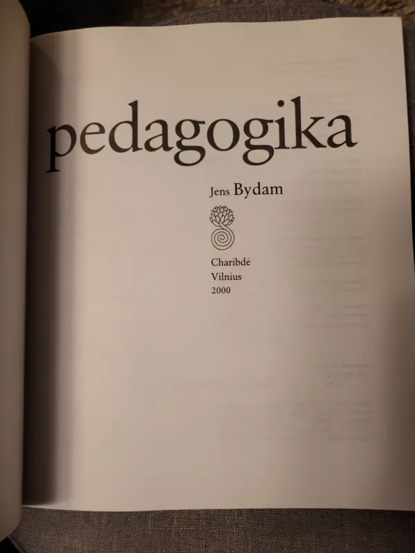 Pedagogika - Jens Bydam, knyga 3