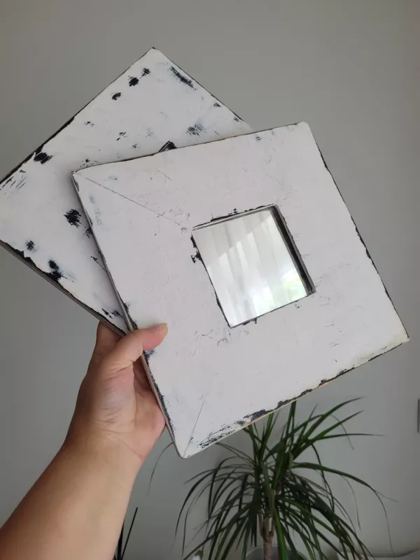 2vnt shabby chic veidrodžiai - , namai ir interjeras 4