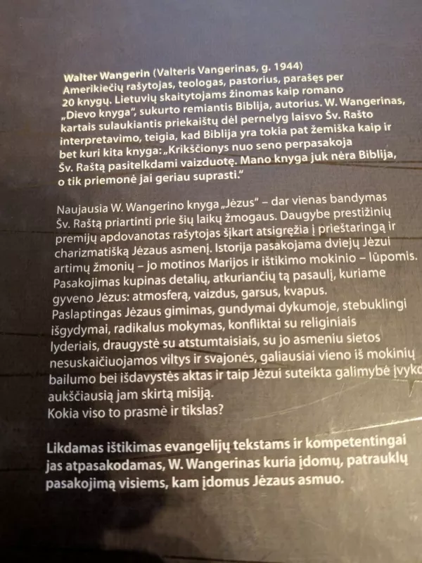 Jėzus. Romanas pagal Bibliją - Walter Wangerin, knyga 2