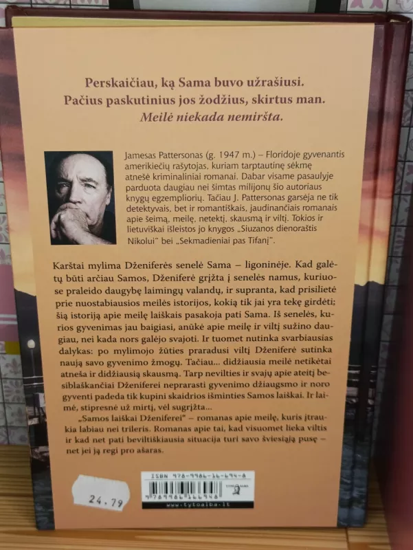 Samos laiškai Dženiferei - James Patterson, knyga 3