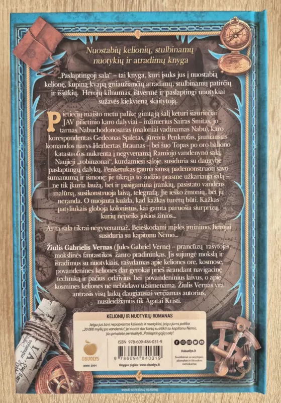 PASLAPTINGOJI SALA - Žiulis Vernas, knyga 3