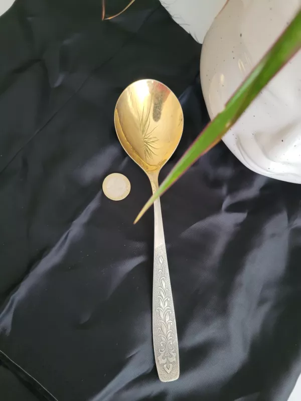 Paauksuotas serviravimo šaukštas - , namai ir interjeras 3