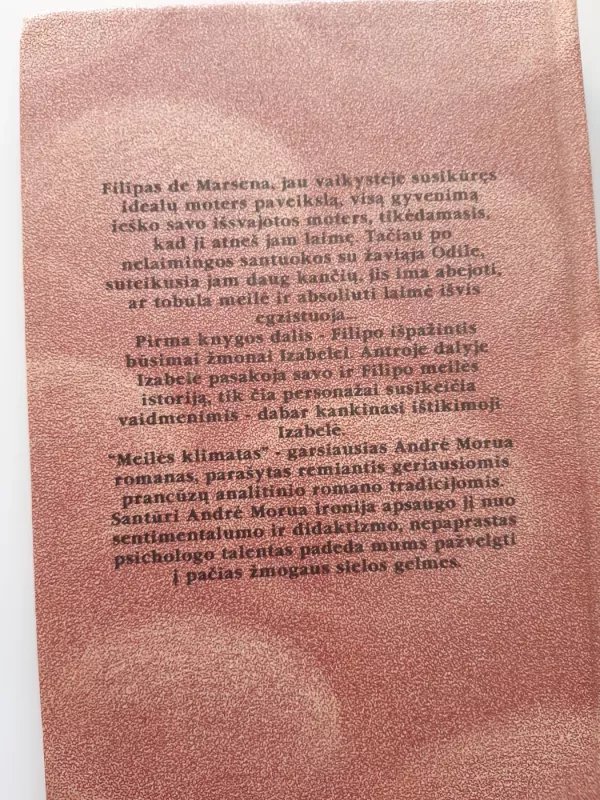 Meilės klimatas - Andre Morua, knyga 3