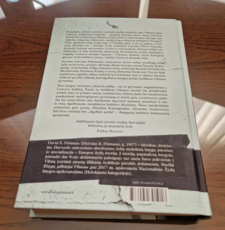 Knygu gelbetojai Vilniaus gete - David E. Fishman, knyga 4