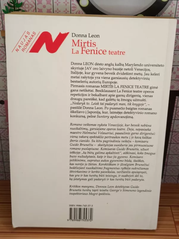 Mirtis La Fenice teatre: įtampos romanas - Donna Leon, knyga 3