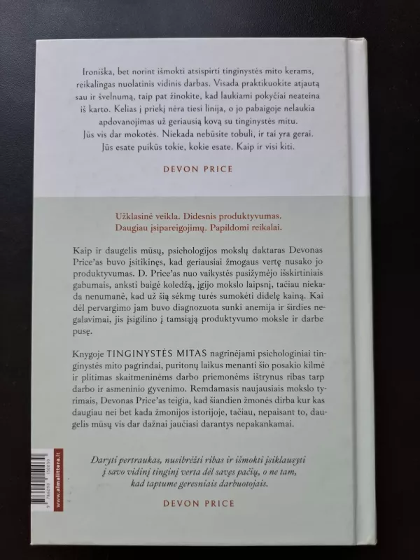 Tinginystės mitas - Devon Price, knyga 3