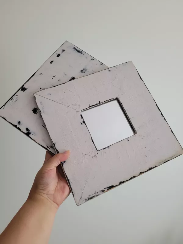 2vnt shabby chic veidrodžiai - , namai ir interjeras 3