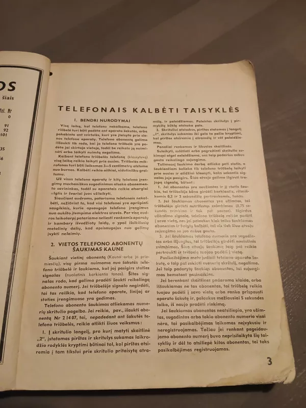 Lietuvos telefono abonentų sąrašas 1939 - Autorius nenurodytas, Autorių kolektyvas (įvairūs), knyga 6