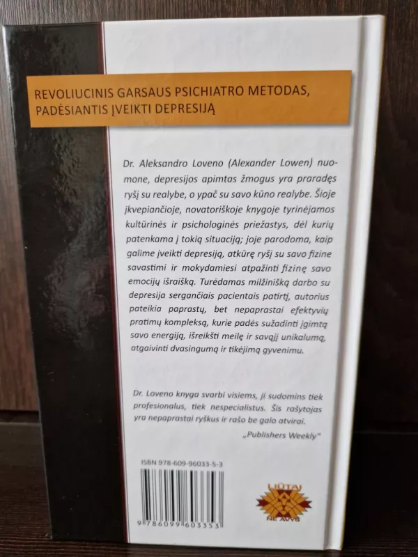 Depresija ir kūnas - Alexander Lowen, knyga 3