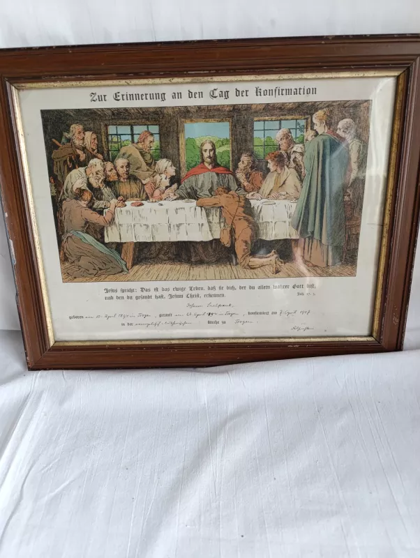 Konfirmacijos 1907m pazymejimas - , namai ir interjeras 2