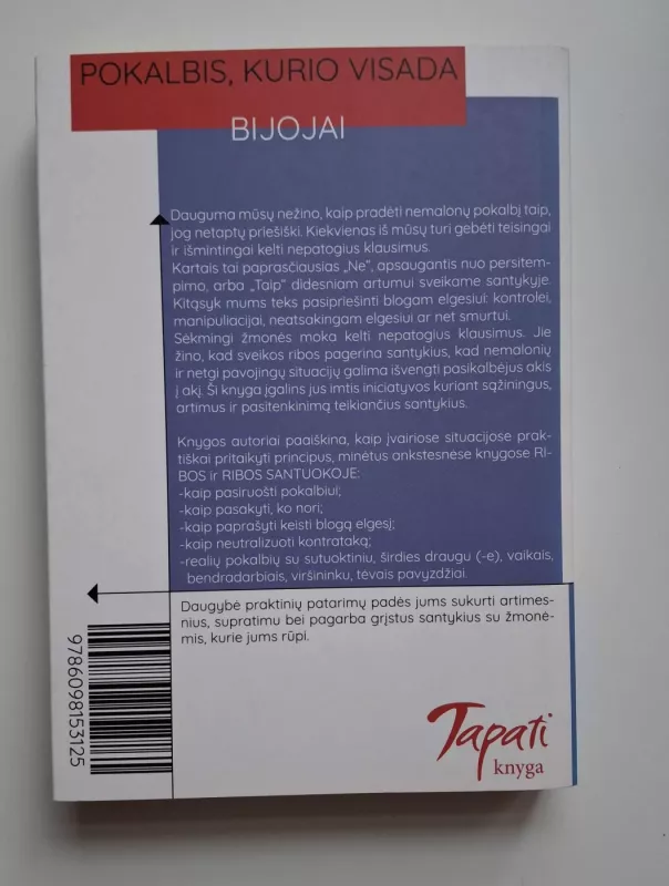 Pokalbis kurio visada bijojai: kaip išmokti nuoširdžiai ir prasmingai išreikšti savo mintis - Autorių Kolektyvas, knyga 3