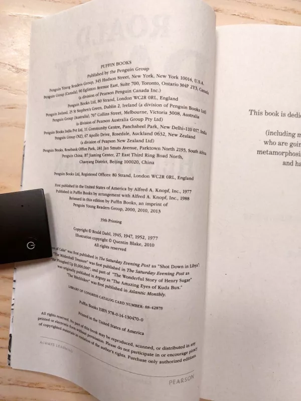 The Wonderful Story of Henry Sugar - Roald Dahl, knyga 4