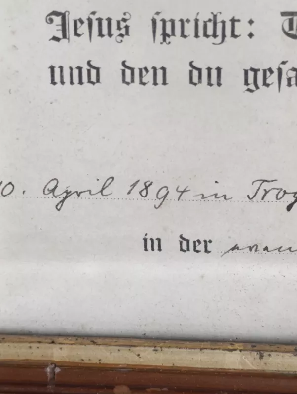 Konfirmacijos 1907m pazymejimas - , namai ir interjeras 6