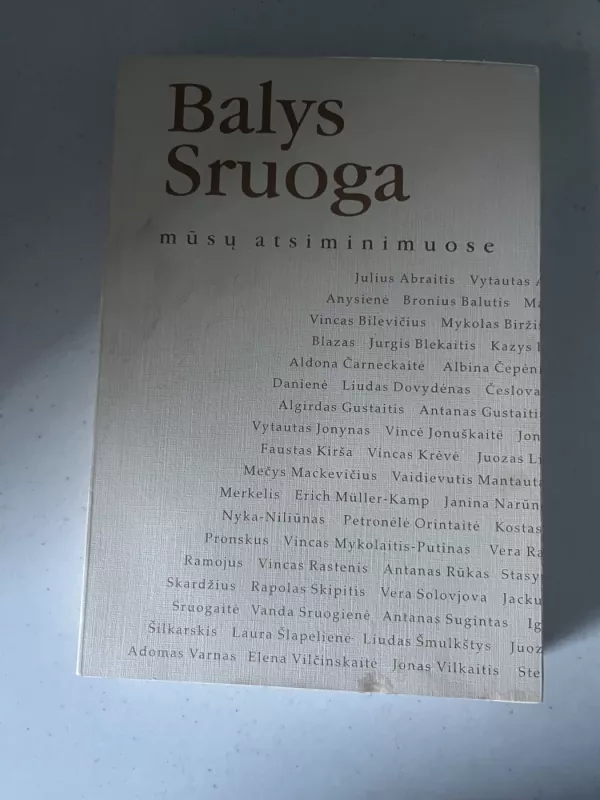 Balys Sruoga mūsų atsiminimuose - Vanda Sruogienė, knyga 2