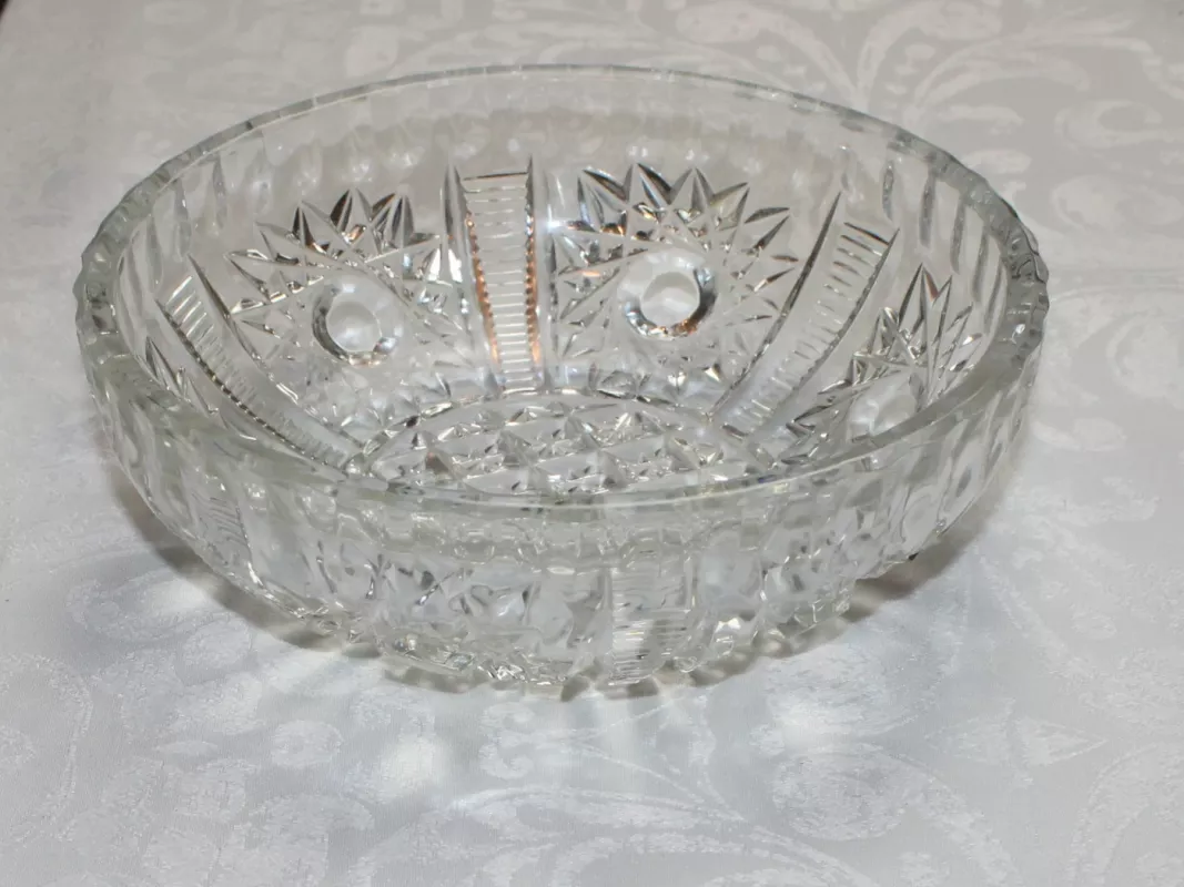 Vintažinis 1 l. krištolinis dubuo - , namai ir interjeras 4