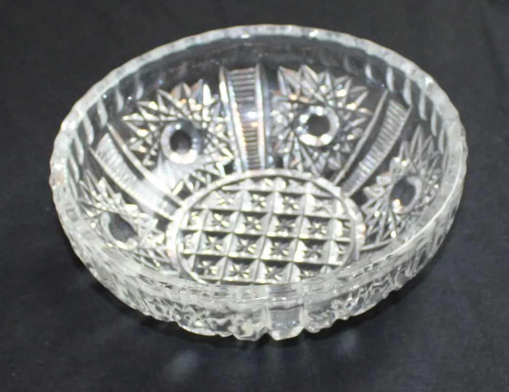 Vintažinis 1 l. krištolinis dubuo - , namai ir interjeras 2