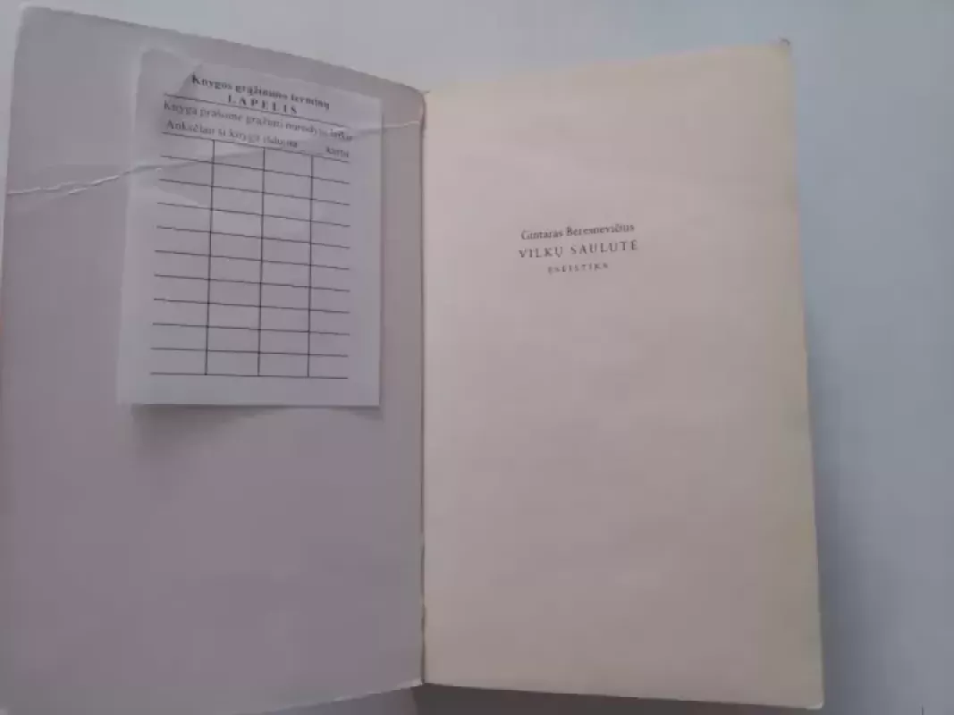 Vilkų saulutė - Gintaras Beresnevičius, knyga 3