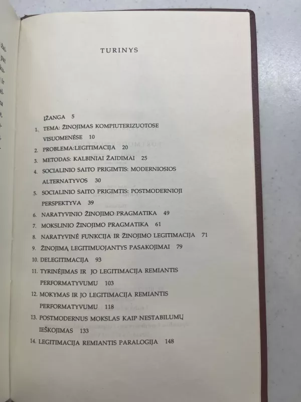 Postmodernus būvis - Jean-Francois Lyotard, knyga 3