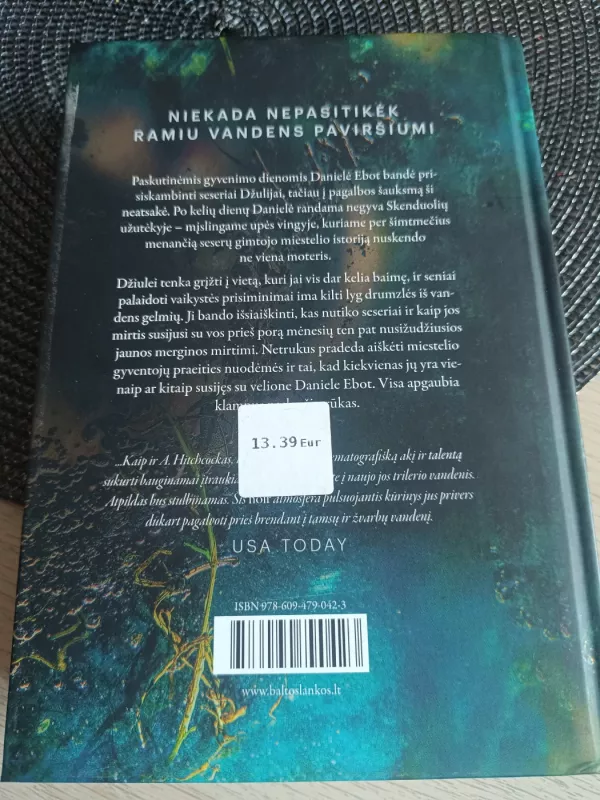 TAMSUS VANDUO: tarptautinio fenomeno „Mergina traukiny“ autorės knyga - Paula Hawkins, knyga 3