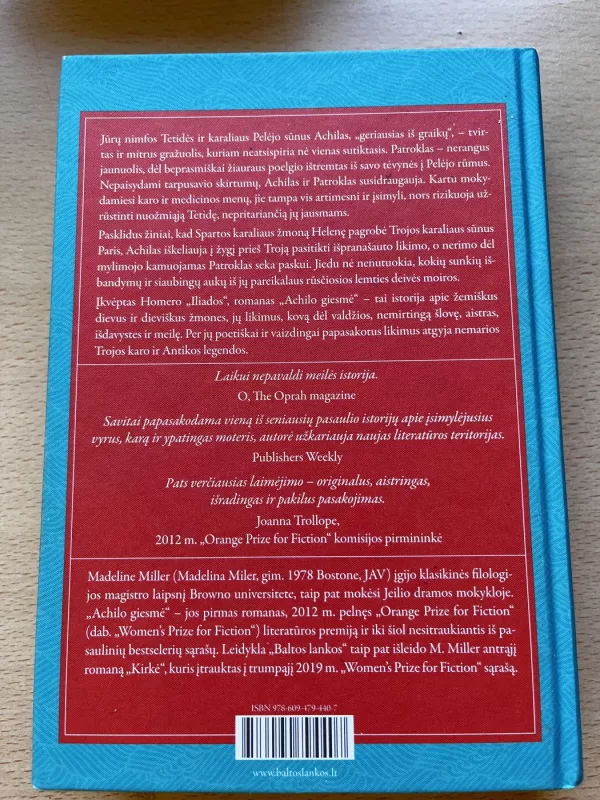Achilo giesmė - Madeline Miller, knyga 3