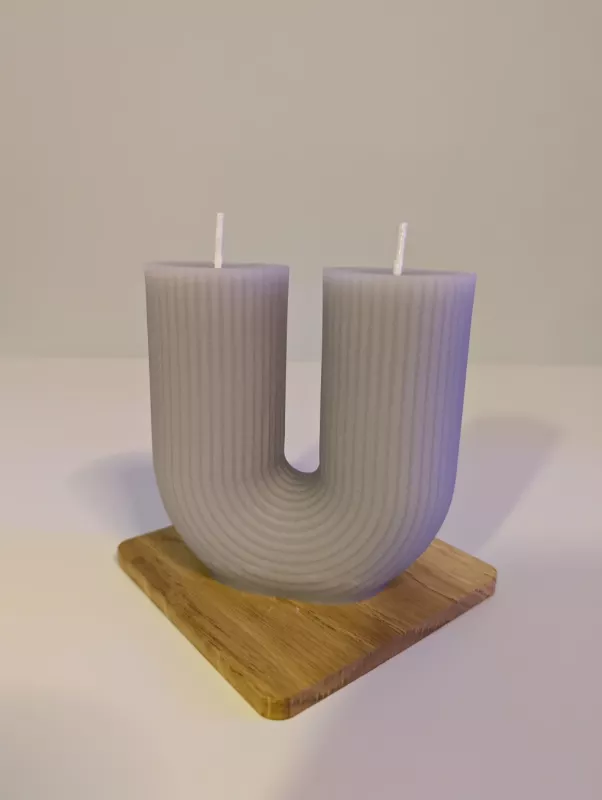 U formos rankų darbo bičių vaško žvakė - , namai ir interjeras 4