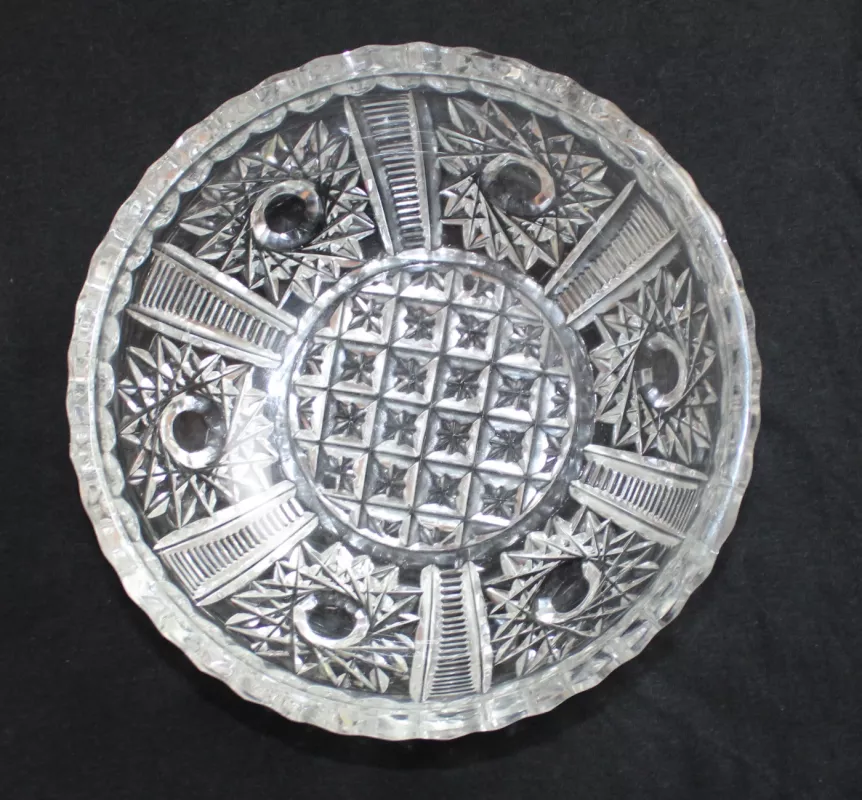 Vintažinis 1 l. krištolinis dubuo - , namai ir interjeras 5