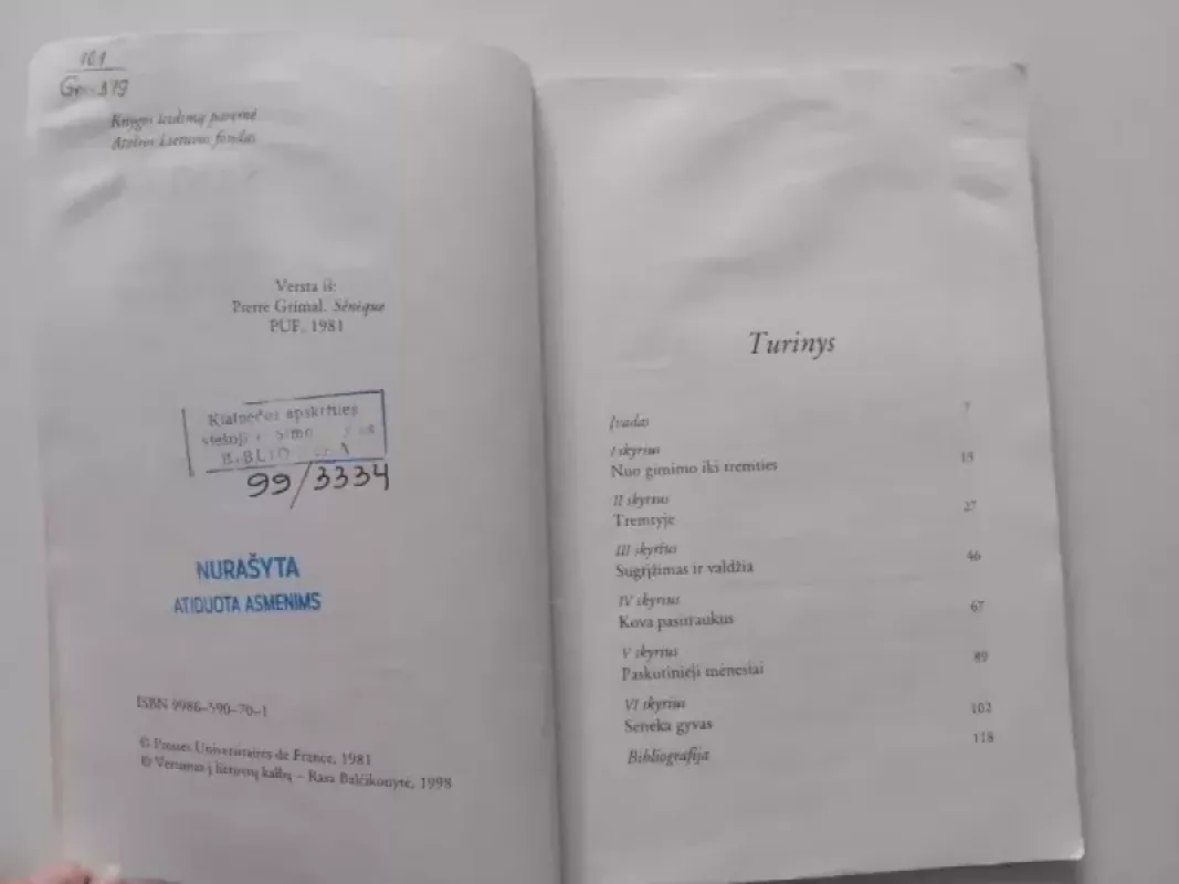 Seneka - Pierre Grimal, knyga 4