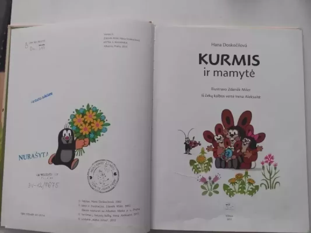 Kurmis ir mamytė - Zdenek Miler, knyga 3