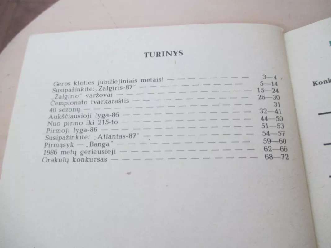 Žalgiris - 87 - xxxx, knyga 4