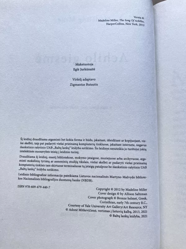 Achilo giesmė - Madeline Miller, knyga 4