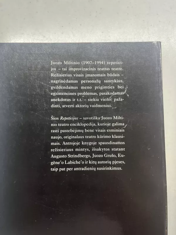 Juozo Miltinio repeticijos (2 knygos) - Juozas Glinskis, knyga 4