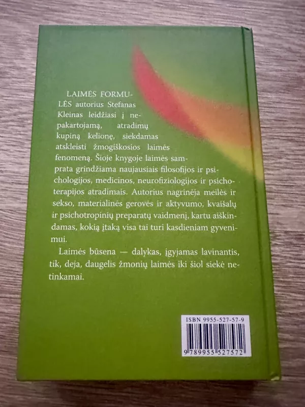 Laimės formulė - Stefan Klein, knyga 3