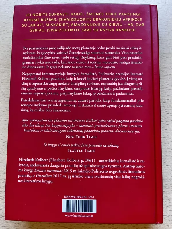 Šeštasis išnykimas - Elizabeth Kolbert, knyga 3