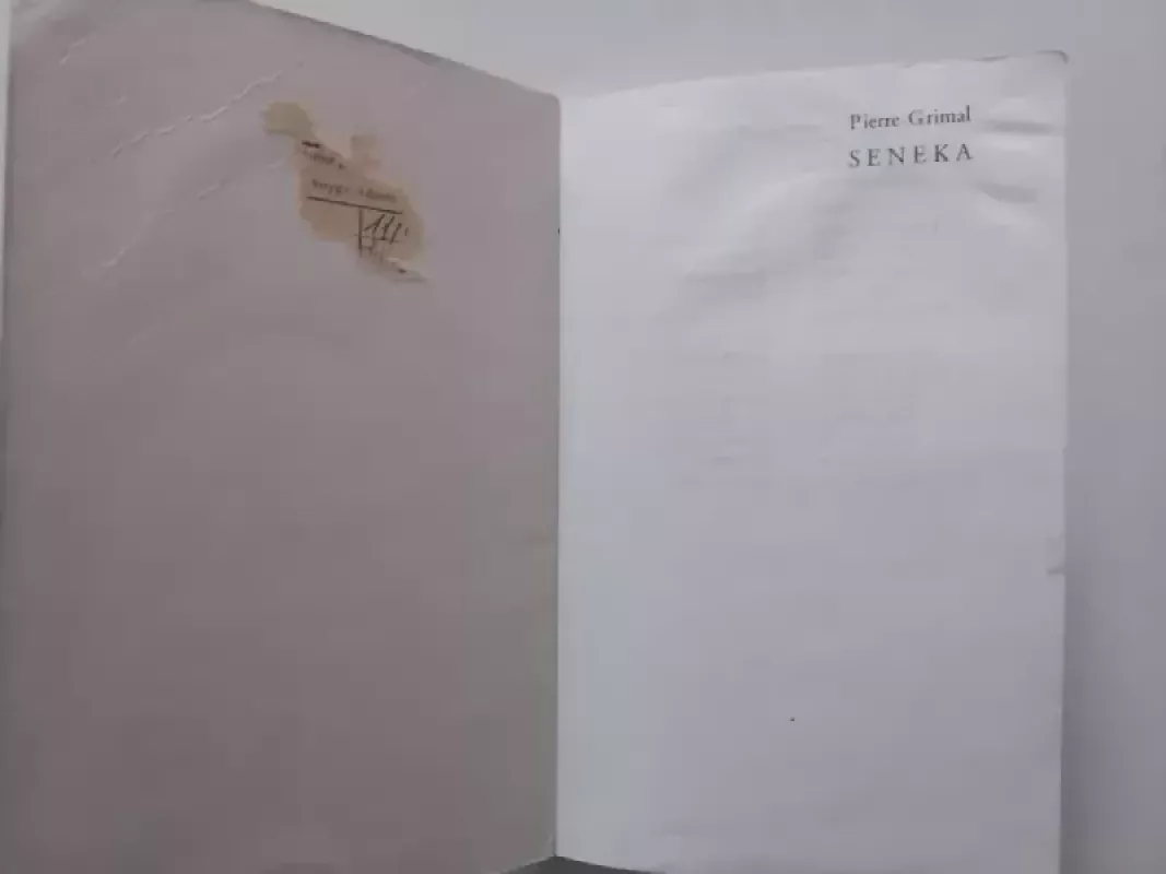 Seneka - Pierre Grimal, knyga 3