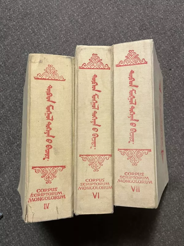 Mokslinės knygos „Corpus Scriptorum Mongolorum“ – 3 tomai - Įvairūs, knyga 2