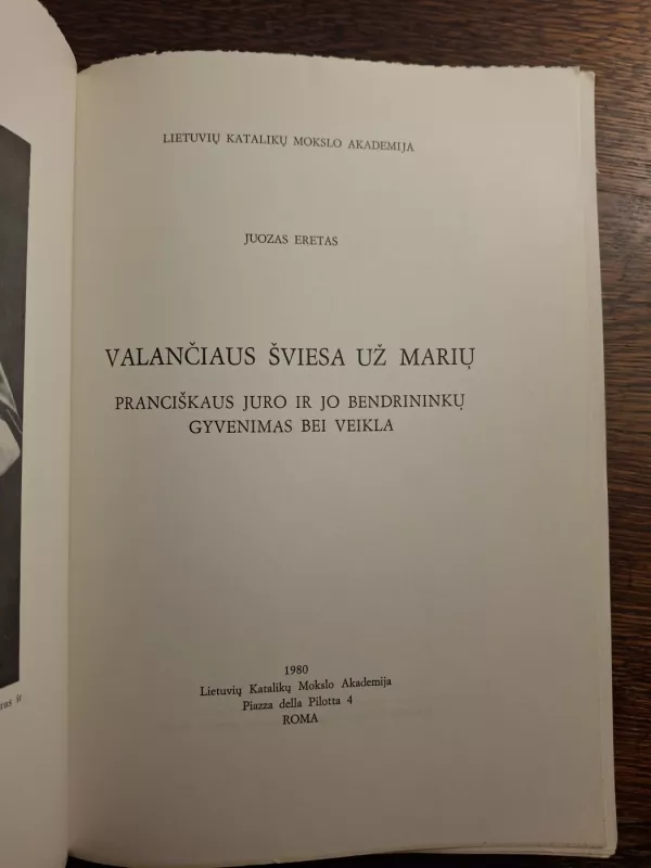 Valančiaus šviesa už marių - Juozas Eretas, knyga 4