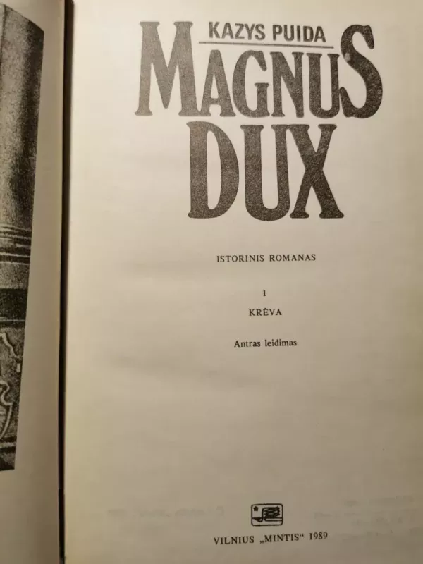 Magnus Dux - Kazys Puida, knyga 3