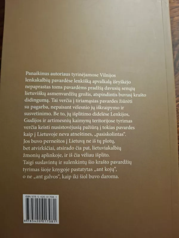 Vilnijos lenkakalbių pavardės - Zigmas Zinkevičius, knyga 5