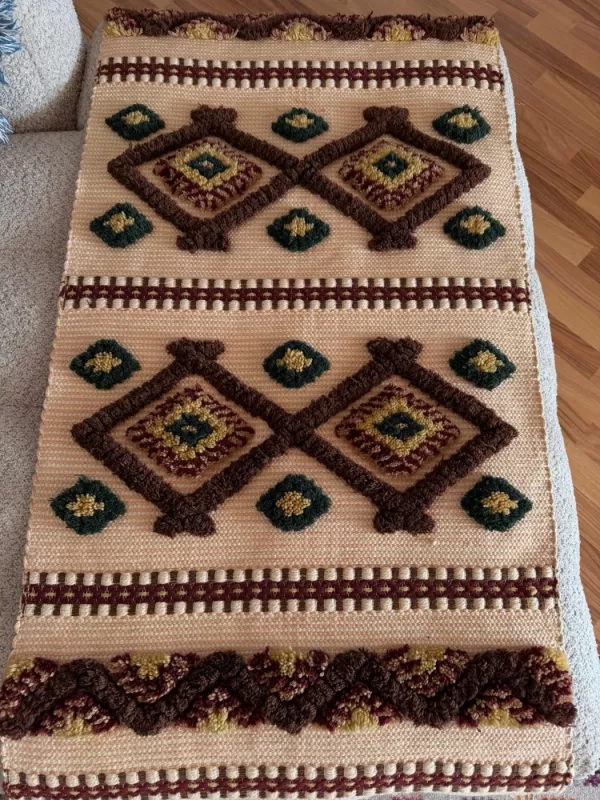 Rankų darbo vintažinis kilimėlis - , namai ir interjeras 4