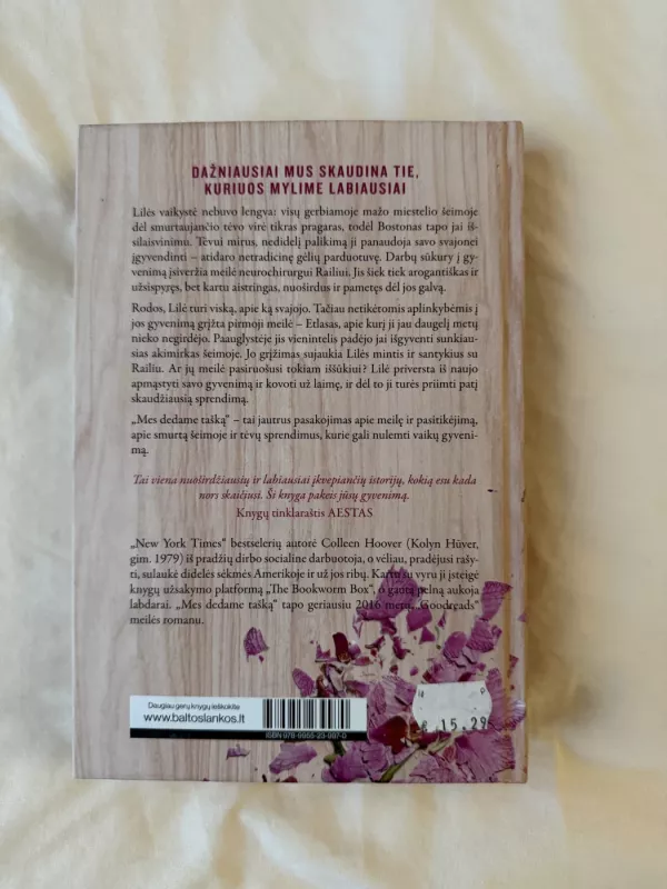 Mes dedame tašką - Colleen Hoover, knyga 3
