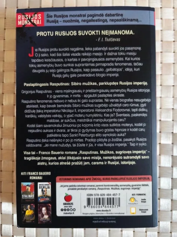 RASPUTINAS. MUŽIKAS, SUGRIOVĘS IMPERIJĄ - Francas Baueris, knyga 2