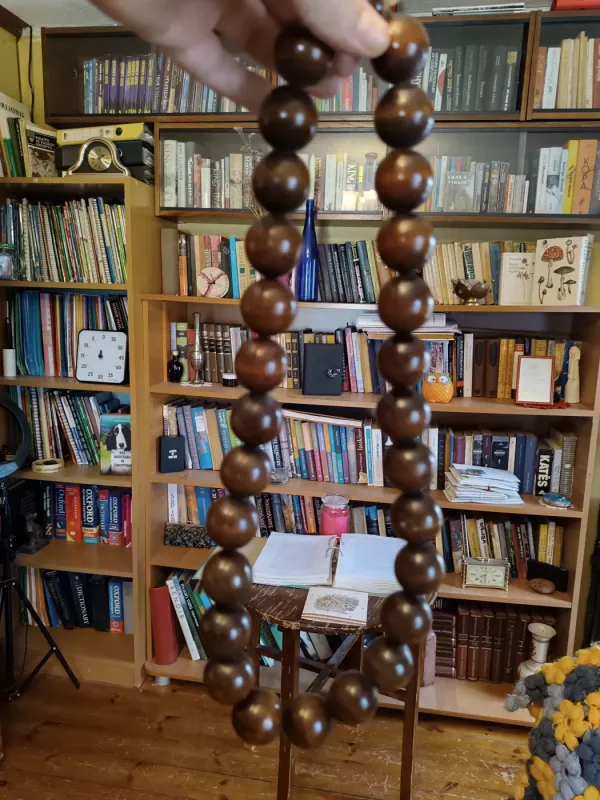 Stambūs gryno medžio karoliai - , namai ir interjeras 3